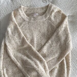 LC Lauren Conrad Speckled Cream Sweater